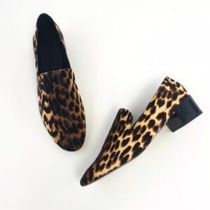 Mercedes Castillo Leopard Print Loafers